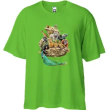Футболка Oversize с африканскими животными