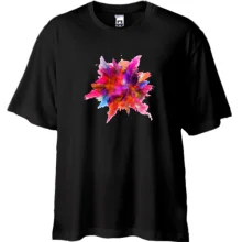 Футболка Oversize з вибухом фарб