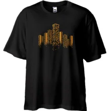 Футболка Oversize з нічним містом