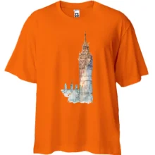 Футболка Oversize з визначними пам'ятками Лондона