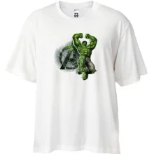 Футболка Oversize c Халком в ярости