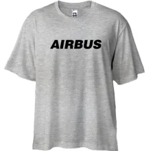 Футболка Oversize с надписью Airbus