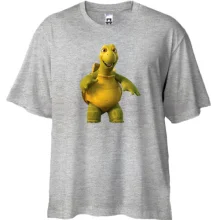 Футболка Oversize со смеющейся черепахой