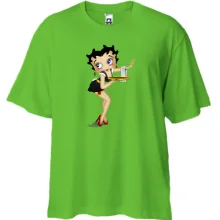 Футболка Oversize с певицей из Looney Tunes