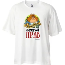 Футболка Oversize для начальника 