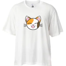 Футболка Oversize с довольным котом