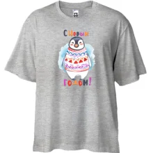 Футболка Oversize с надписью 
