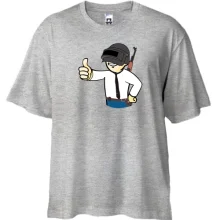 Футболка Oversize PUBG boy (Fallout style)