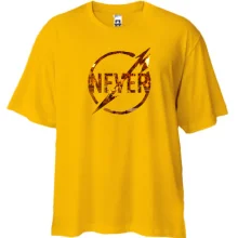 Футболка Oversize Metallica Never