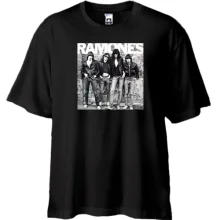 Футболка Oversize Ramones Band чб