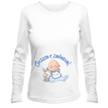 Женский лонгслив Сделано с любовью!