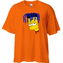 Футболка Oversize с Бартом Симпсоном в образе Lil Pump (2)
