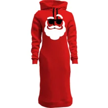 Худи платье с Сантой в темных очках (Cool Santa)