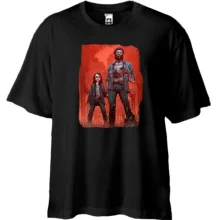 Футболка Oversize з постером Logan