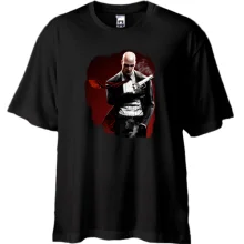 Футболка Oversize с Hitman (Хитмен)