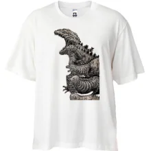 Футболка Oversize с Годзиллами