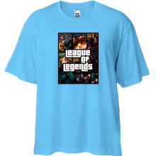 Футболка Oversize League of Legends в стиле GTA