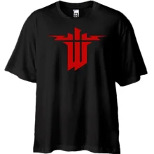 Футболка Oversize с гербом Wolfenstein