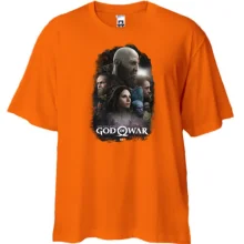 Футболка Oversize с постером игры God of War
