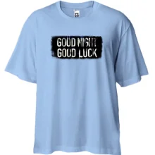 Футболка Oversize с надписью Good Night - Good Luck