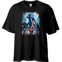 Футболка Oversize с постером игры Devil May Cry 5