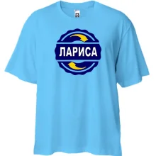 Футболка Oversize с именем Лариса в круге