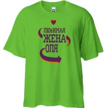 Футболка Oversize с надписью 