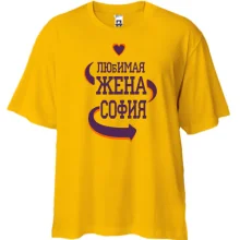 Футболка Oversize с надписью 