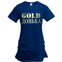 Подовжена футболка Gold донька