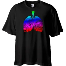 Футболка Oversize з райдужними легенями
