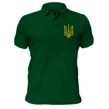 Мужская футболка-поло с Гербом выложенного из пуль