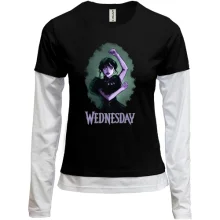 Комбинированный лонгслив Wednesday (АРТ)