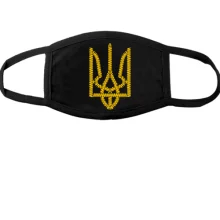 Маска з Гербом викладеного з куль