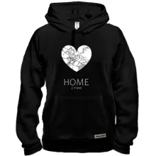 Толстовка с сердцем "Home Луганск"