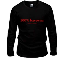 Лонгслив с Бандерой "Наша р100% Bavovna (победа близко)усофобия не достаточна"