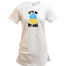 Туника с принтом "it's in my DNA"