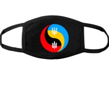 Маска Прапор України «Інь-Янь»