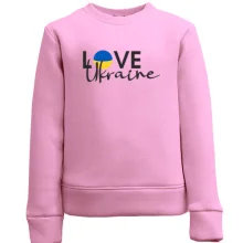 Дитячий світшот LOVE Ukraine з прапором