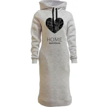 Худи платье с сердцем "Home Мариуполь"