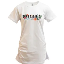 Подовжена футболка Dream Big з трояндами та ліліями