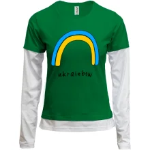 Комбинированный лонгслив Ukrainbow (флаг-радуга)