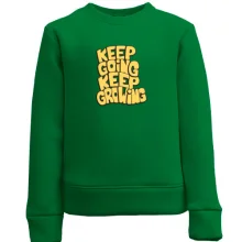 Детский свитшот "Keep going keep Growing"