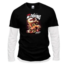 Комбинированный лонгслив "Mr.Delicious"