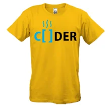 Футболка CODER у стилі програмного коду