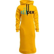 Худи платье CODER в стиле программного кода