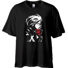 Футболка Oversize Микаса Аккерман