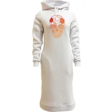 Худи платье "Nike skull"