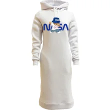 Худі сукня з ведмедиком "NASA"