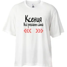 Футболка Oversize с надписью 