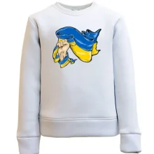 Дитячий світшот з прапором України в руці
